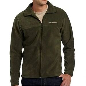 Columbia Men's Steens Mountain 2.0 Full Zip Fleece Jacket Olive Green Medium